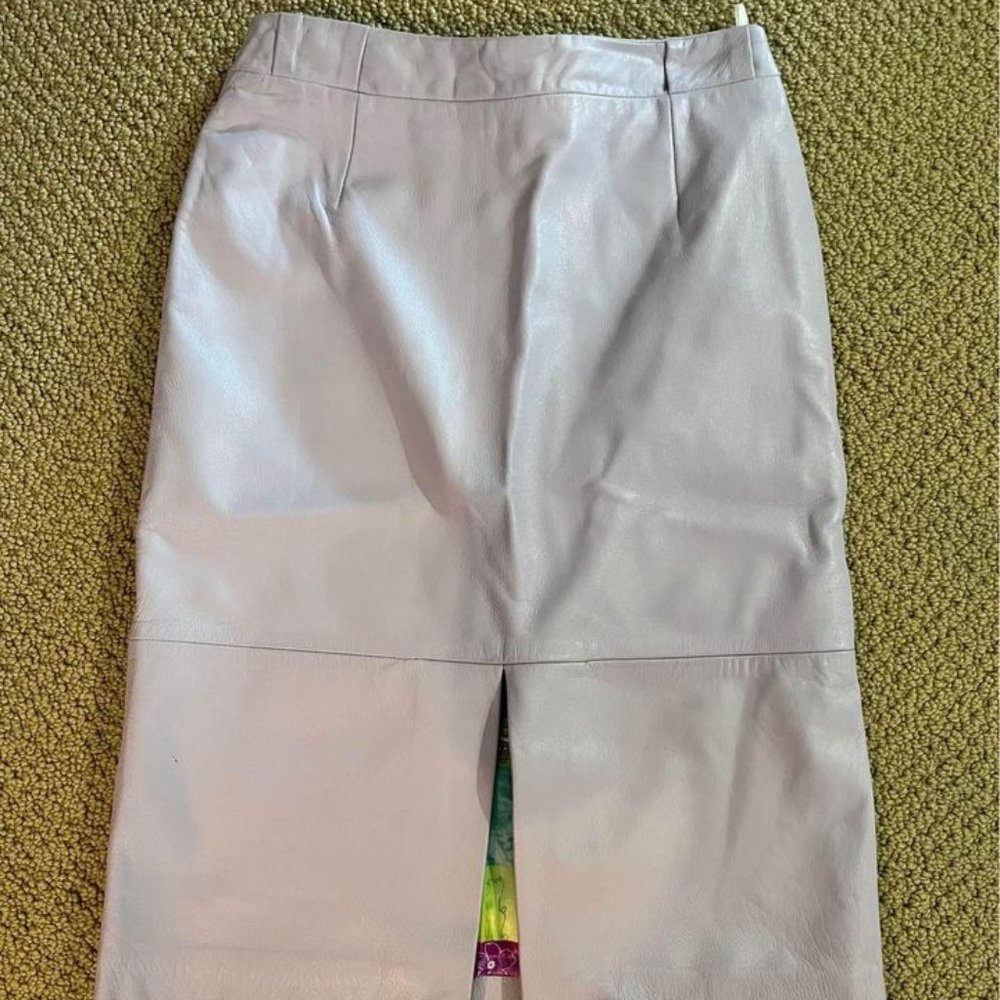 Neto Leather skirt in Lavender
